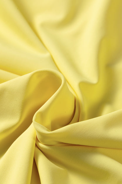 Yellow Cream Daring Back Cutout Active Mini Dress
